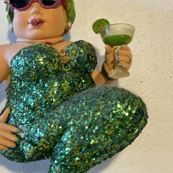 December Diamonds Mermaid Green Margarita #5520002 Sparkley Holiday Ornament - Picture 3 of 10